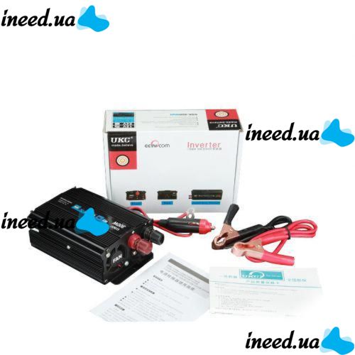 Перетворювач напруги інвертор 12-220V UKC AC/DC 300W SSK інвертор в коробці