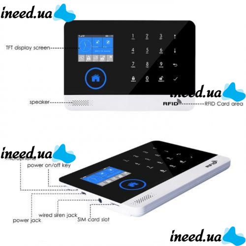 Touch GSM Alarm System for Home with Motion Sensor and WIFI Alarm JYX-W-G600