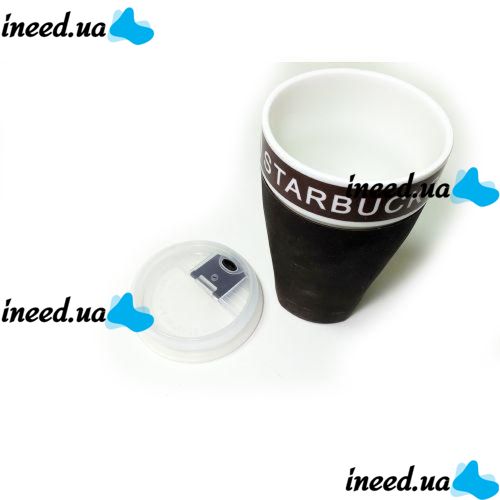 Чашка керамічна кружка Starbucks Py 023 Brown