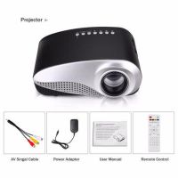 Portable Multimedia Projector with Speaker Led Projector RD-802 Black