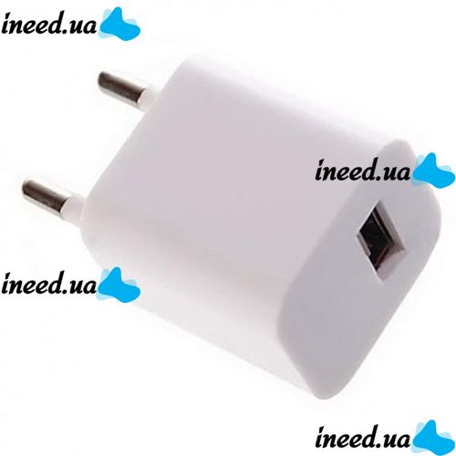 USB Adapter - Charging White 220V 1A Cube, Power supply