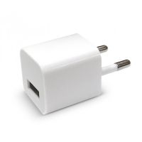 USB Adapter - Charging White 220V 1A Cube, Power supply
