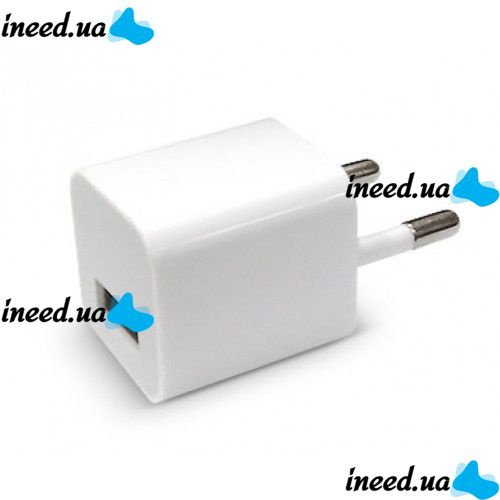 USB Adapter - Charging White 220V 1A Cube, Power supply