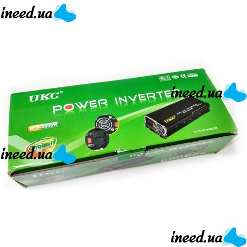 Професійний перетворювач інвертор UKC 12V - 220V RCP-2000W