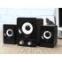 USB колонки для ПК компьютерные колонки 2.1 Hiraliy H1 BASS Black