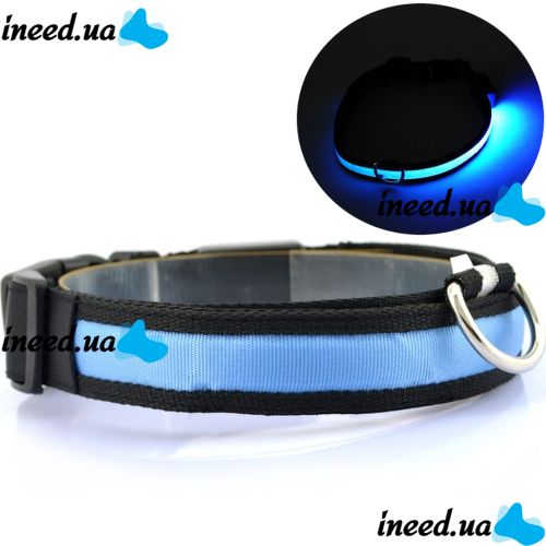 Luminous Fabric Collar Glow Ring for Cats and Dogs LED Neon with LED Backlight on Battery with USB for Pets