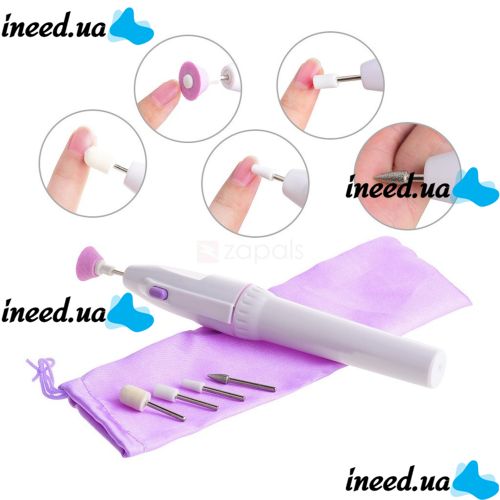 Manicure set Nails Decorator M-809 milling cutter, nozzles and lamp for drying