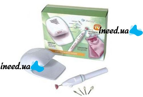 Manicure set Nails Decorator M-809 milling cutter, nozzles and lamp for drying