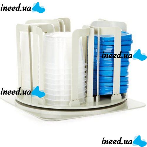 Набір судочків для зберігання їжі Smart Spin Storage System 49 штук скришками