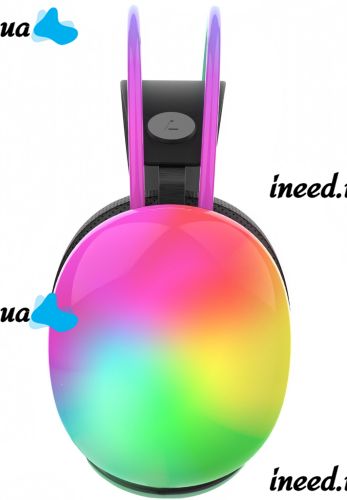 Welike WK-30 RGB RGB Backlit Bluetooth Wireless Headphones Full Size Bluetooth Stereo Headphones with AUX Port for Computer and Laptop