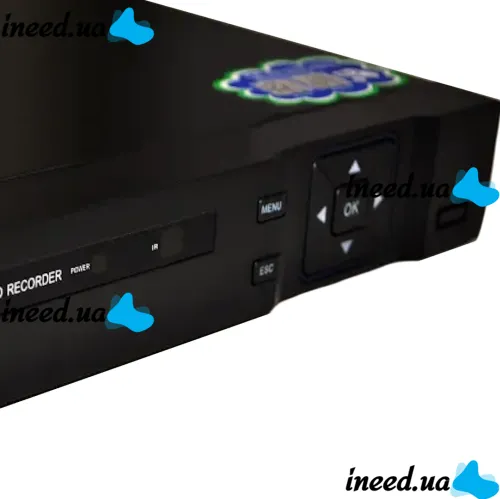Wired DVR UKC CAD 1216 AHD 16 Channel, Network IP Recorder for 16 Cameras for Video Surveillance and Camera Control Black