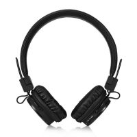 NIA X3 Wireless Over-ear Bluetooth Headphones with MP3 Player and FM Black, Full-size Bluetooth Stereo Headphones with Microphone and Radio Black