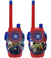 Дитячий набір з 2 рацій Месники Walkie Talkie Avengers 1568-1 на батарейках до 3м, Дитячі рації 2 шт Супергерої для зв'язку зі звуковими ефектами