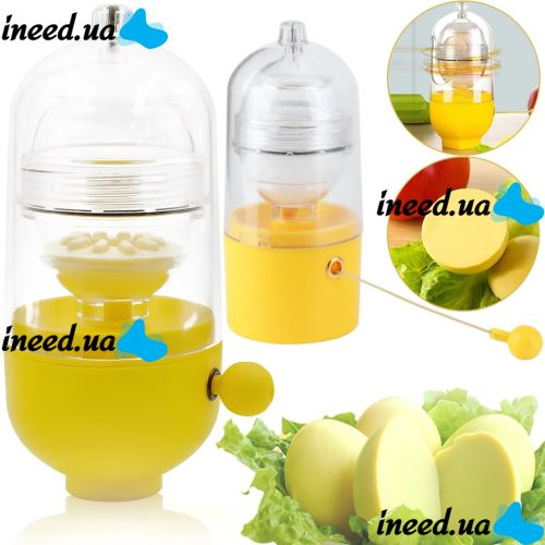 Egg Yolk Egg Shaker Compact Mechanical Hand Mixer for Mixing and Cooking Egg Yolk and Protein, Scrambler Centrifuge for Kitchen