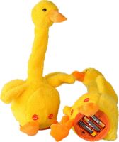 Interactive Plush Toy with Backlight Dancing Goose Ditto Dancing Duck, Children's Soft Musical Toy Dancing Duck for Child