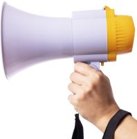 Handheld Megaphone Horn 10w HW-8C with a range of 200m Rechargeable Folding Loudspeaker RD-8S Amplifier with Voice Recording and built-in siren HW8C