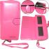 Women's wallet Baellerry Elect New 3846 Pink 20x10 cm with a phone compartment, Women's purse clutch with 16 compartments for bills and coins Pink