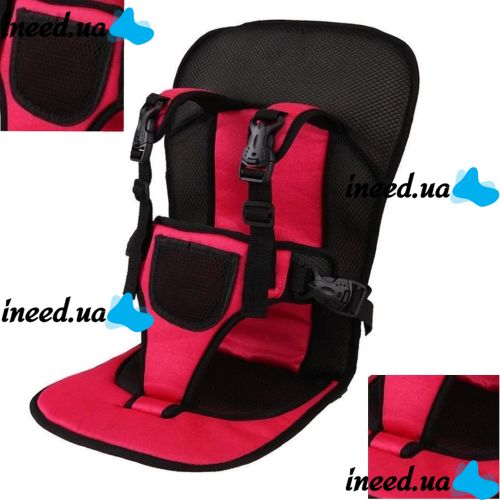 Child Frameless car seat Multi Function Car Cushion Red, Universal car seat for a child in a car up to 25 kg, Comfortable car seat