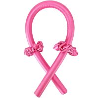 Satin soft Reclaire curlers for self-styling with elastic bands and a hairpin, a soft ribbon for cold curling, a kerlik headband for curls