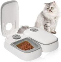 Автоматична подвійна годівниця дозатор 2-Meal Pet Feeder MA - 6 для собак і кішок 659-3 з таймером, Комплект годівниць 2шт по 600 мл для тварин