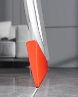 Silicone Mop 2 in 1 Clean the wiper AND-8-10 for Washing Windows, Liquids Scraper Floor and Glass Cleaner with Telescopic Handle 100cm Orange