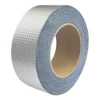 Heavy duty aluminum coated adhesive tape Butyl Self-Adhesive 1.2mm x 5cm x 10m, Aluminum Waterproof Adhesive Foil Scotch 10m Silver