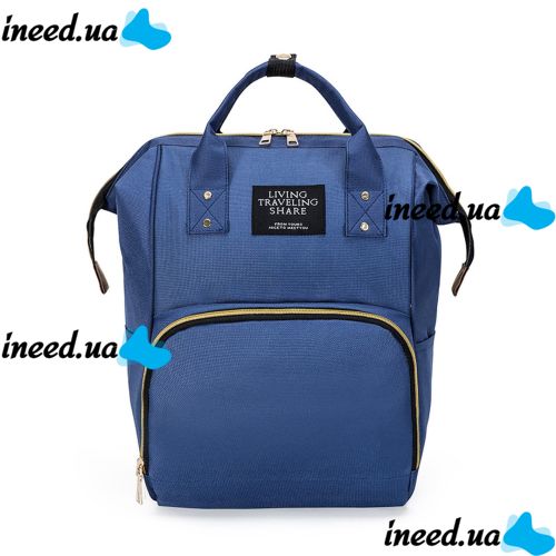 Сумка органайзер для мами LeQueen Mummy Bag для коляски, рюкзак для мам водостійкий з термокишенями для пляшечок Living Traveling Shar