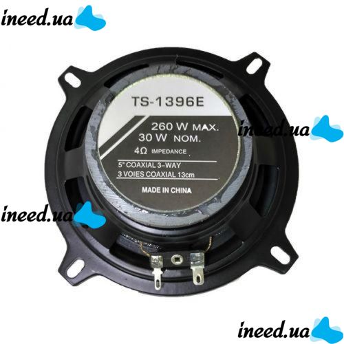 Automotive acoustics Pioneer TS-1396E 260W car speakers 5", 13 cm
