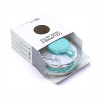 Складна силіконова пляшка Folding travel water cup 9588 0.5 л Бірюзова, Спортивна м'яка пляшка чашка для води