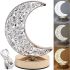 Table lamp-Night Light Star Moon Table Light 17 Touch Night Light Month, LED Lamp Crystal Lamp on Acrylic Stand 3 Modes
