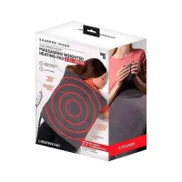 Успокаивающая массажная нагревательная грелка накидка Massaging Weighted Heating Pad для всего тела Тепловая флисовая электрогрелка плед с подогревом