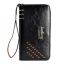 Clutch Men's Wallet Purse Baellerry Leather 3 W009 Black Black