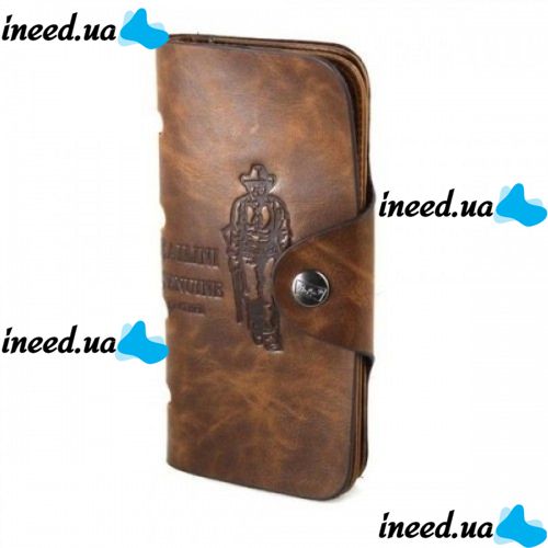 Чоловічий портмоне Bailini Texas Long Style COK 10 Brown Коричневий