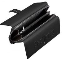 Men's Leather Wallet Clutch Baellerry Guero S1393 Black for Storing Credit Cards Coins on a snake, Men's wallet for bills Black