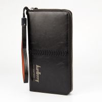 Чоловічий гаманець клатч портмоне Baellerry Leather Model 1 SW008 Black Чорний