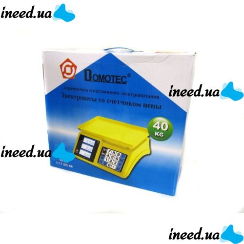 Commercial electronic scales up to 40 kg Domotec MS-266 Plastic 40kg