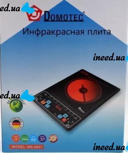 Инфракрасная индукционная электроплита Domotec MS-5841 мощностью 2000 Вт с таймером