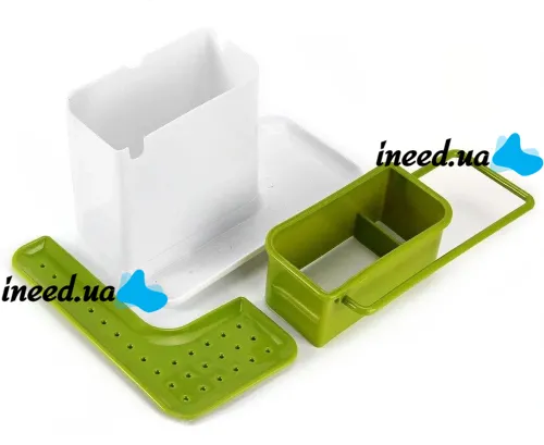 Кухонний органайзер для мийних засобів на раковину Kitchen Shelf Sink Tidy 3 в 1, Універсальний органайзер для кухонного приладдя на мийку