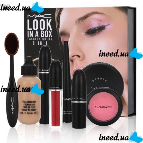 Mac look cosmetic set 8 in 1 M808 Cosmetics Set gift box