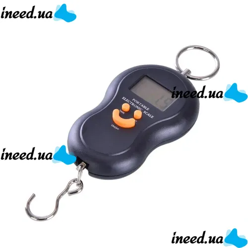 Digital Canter Scale ACS 601 Canter up to 50 kg 603 Domotec MS-50, Handheld Pocket Electronic Scale without change, Electronic Canter Scale Black