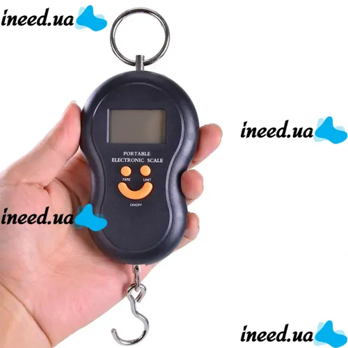 Digital Canter Scale ACS 601 Canter up to 50 kg 603 Domotec MS-50, Handheld Pocket Electronic Scale without change, Electronic Canter Scale Black