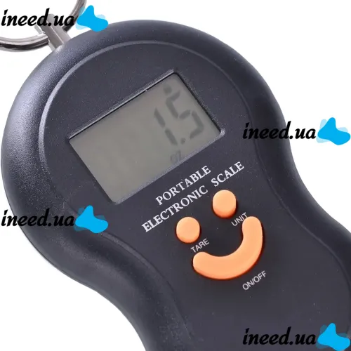 Digital Canter Scale ACS 601 Canter up to 50 kg 603 Domotec MS-50, Handheld Pocket Electronic Scale without change, Electronic Canter Scale Black