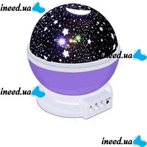 Обертовий нічник проектор зоряне небо 3D Star Master Dream qdp01 круглий