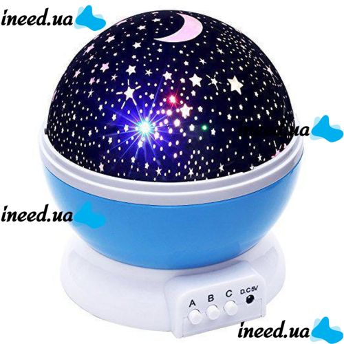 Обертовий нічник проектор зоряне небо 3D Star Master Dream qdp01 круглий