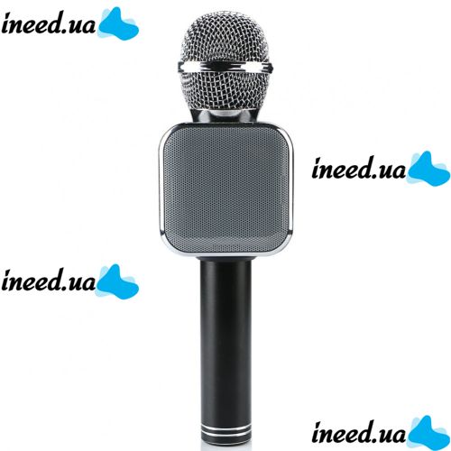 Wster WS-1818 Bluetooth USB AUX FM Wireless Karaoke Microphone with Built-in Speaker and Battery Powered Voice Changer in Case WS1818
