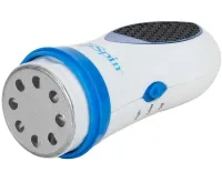 Electric pumice stone Pedi Spin Pro Pedi Spin for removing roughened skin of feet and heels, Foot cleaning device with replaceable nozzles Pedispin White