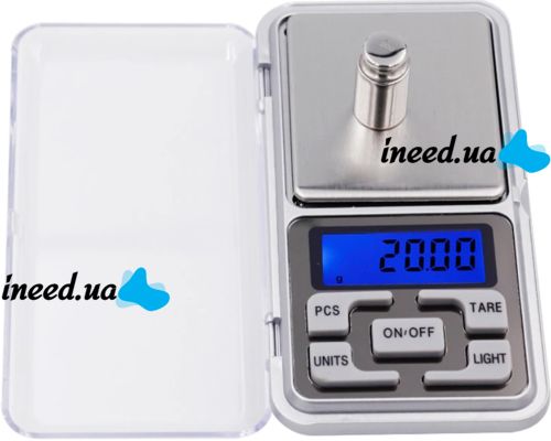 Pocket Jewelry Electronic Scales 0.01 - 500g Domotec MS-1728A with LCD Display, Portable Compact Digital Scales with Backlight 500g