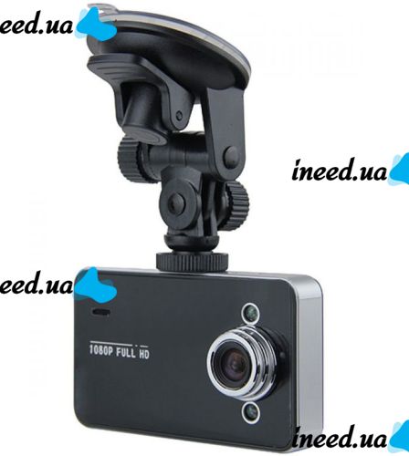 Автомобильный видеорегистратор DVR K6000 Full HD Vehicle Blackbox DVR 1080p, DVR 6000 FullHD, Авторегистратор экран 2,4 дюйма в салон машины Черный
