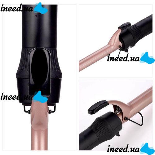 Gemei GM-2825 ceramic pro 9mm professional thin curling iron for small curls, Tourmaline-coated Afro, Gemmy Curling Iron