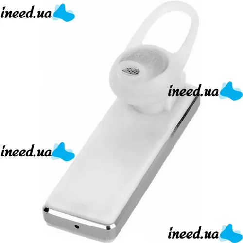 Бездротова Bluetooth гарнітура на вухо для смартфона Awei A850bl White, Блютуз моногарнітура Авей для телефону з наушным кріпленням Біла